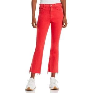 MOTHER The Hustler High Rise Ankle Fray Jeans Size 24